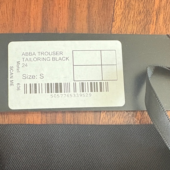 Motel Rocks Black Wide Leg Pants - Picture 4 of 4